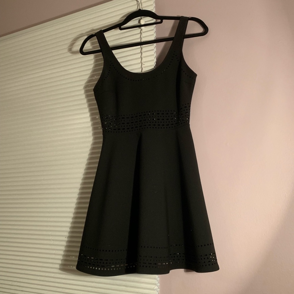 Black Mini Dress W/ Cutouts